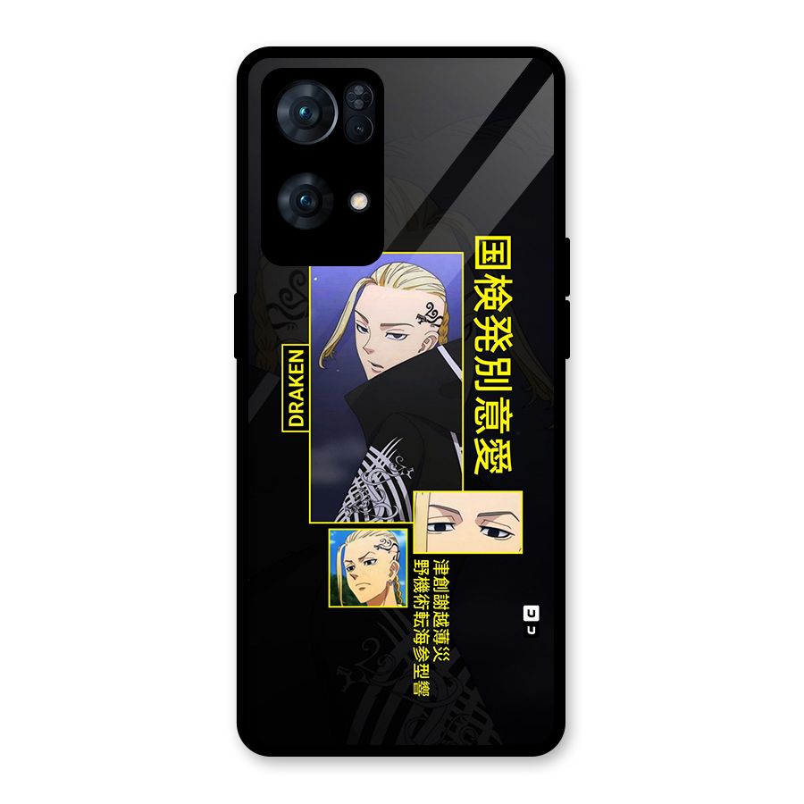 Draken Manji Gang Glass Back Case for Oppo Reno7 Pro 5G