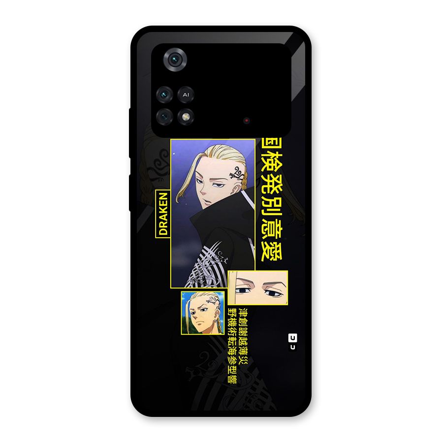 Draken Manji Gang Glass Back Case for Poco M4 Pro 4G