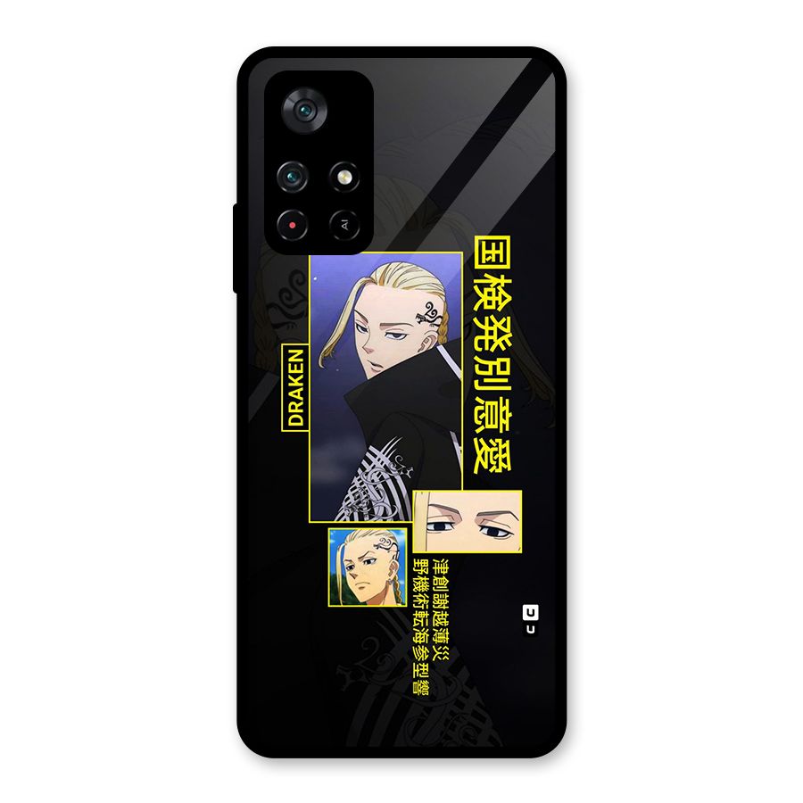 Draken Manji Gang Glass Back Case for Poco M4 Pro 5G