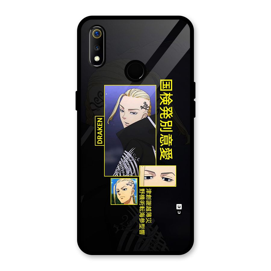 Draken Manji Gang Glass Back Case for Realme 3