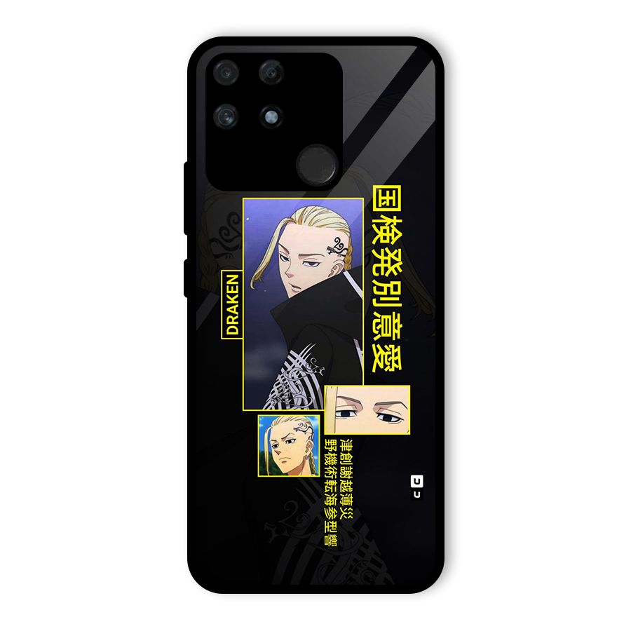 Draken Manji Gang Glass Back Case for Realme Narzo 50A
