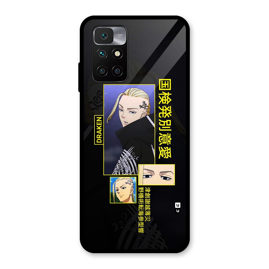 Draken Manji Gang Glass Back Case for Redmi 10 Prime