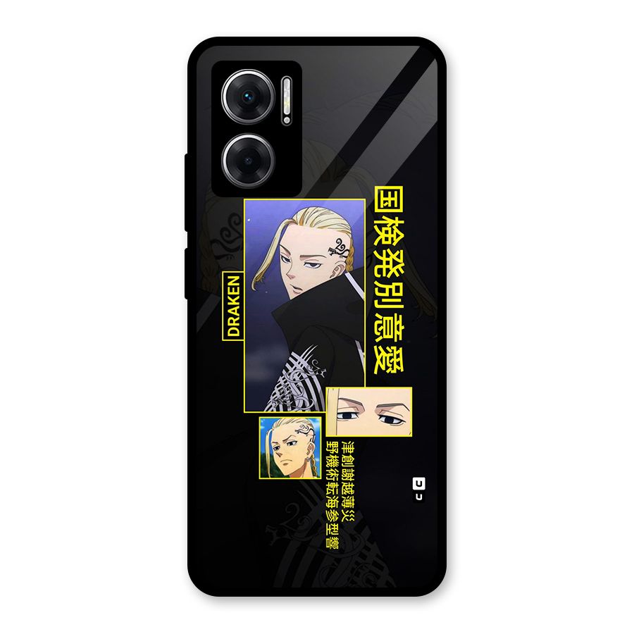 Draken Manji Gang Glass Back Case for Redmi 11 Prime 5G