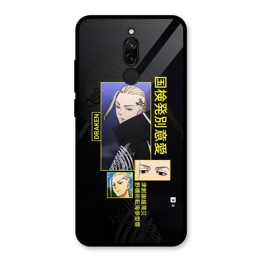 Draken Manji Gang Glass Back Case for Redmi 8