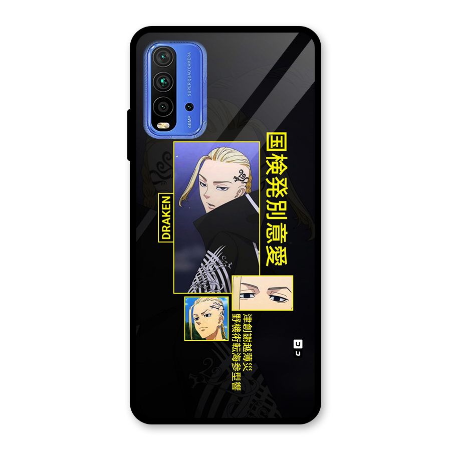 Draken Manji Gang Glass Back Case for Redmi 9 Power