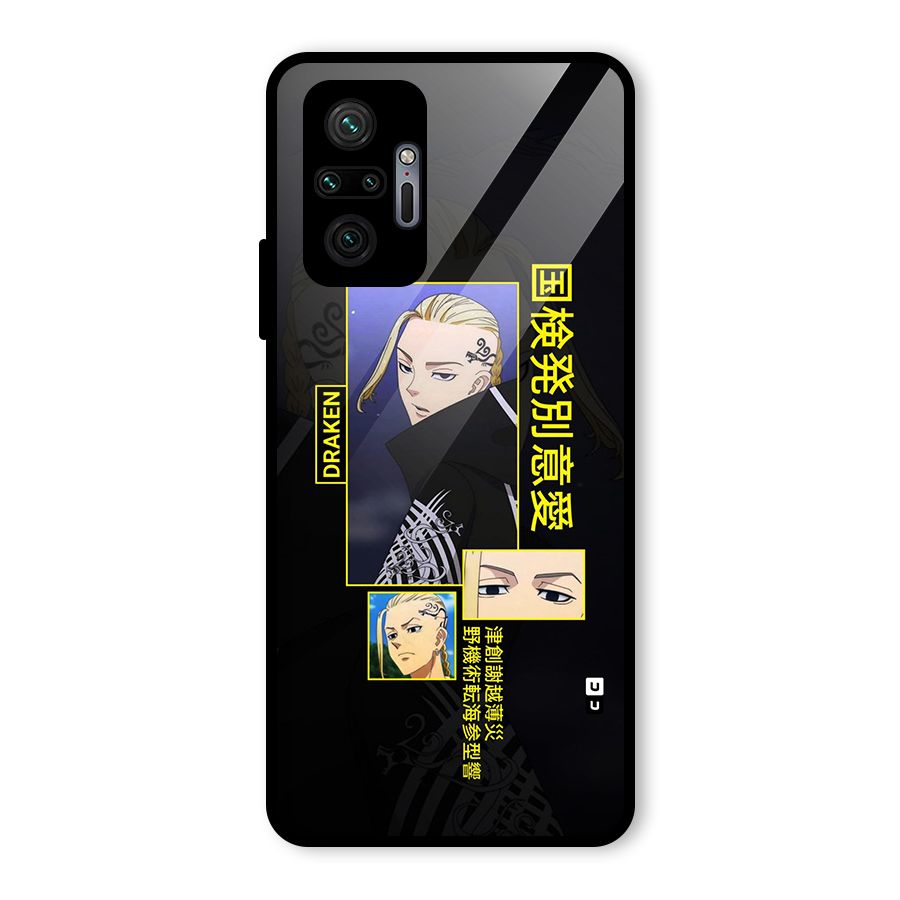 Draken Manji Gang Glass Back Case for Redmi Note 10 Pro