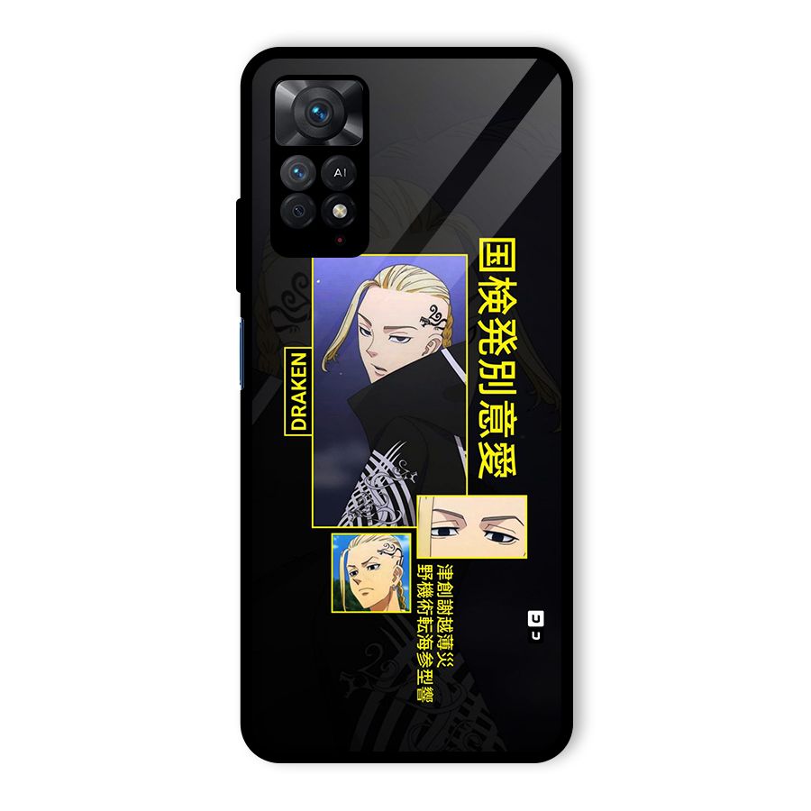 Draken Manji Gang Glass Back Case for Redmi Note 11 Pro