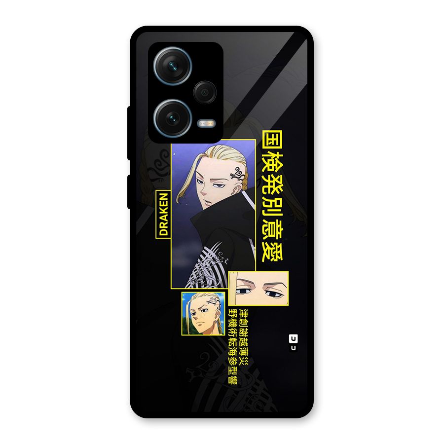 Draken Manji Gang Glass Back Case for Redmi Note 12 Pro Plus 5G