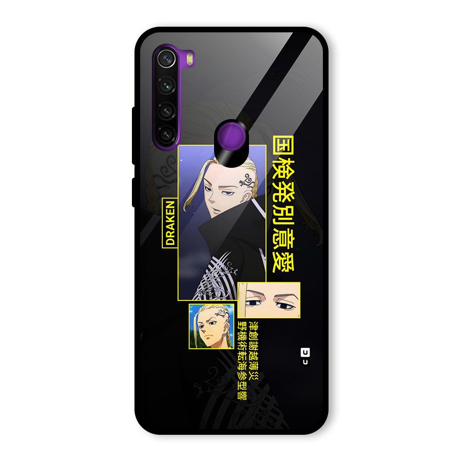 Draken Manji Gang Glass Back Case for Redmi Note 8