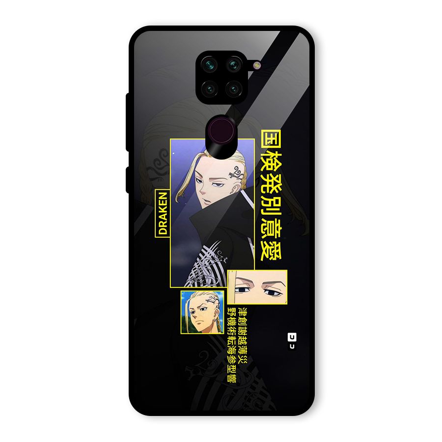 Draken Manji Gang Glass Back Case for Redmi Note 9