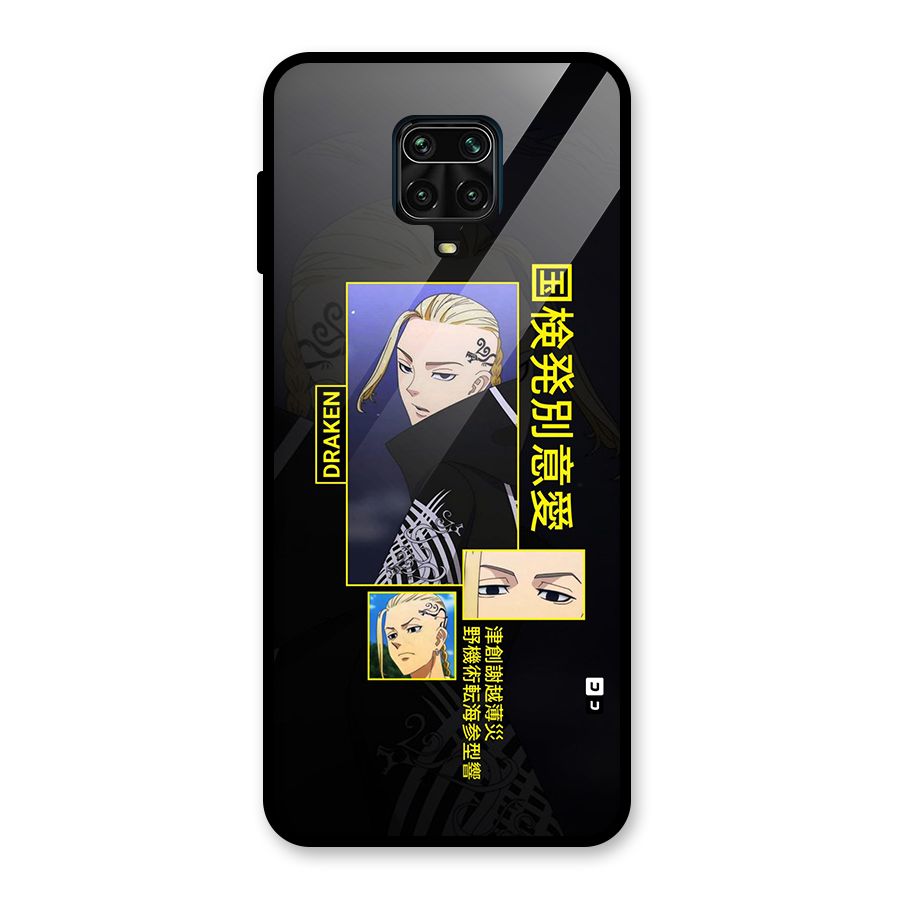 Draken Manji Gang Glass Back Case for Redmi Note 9 Pro