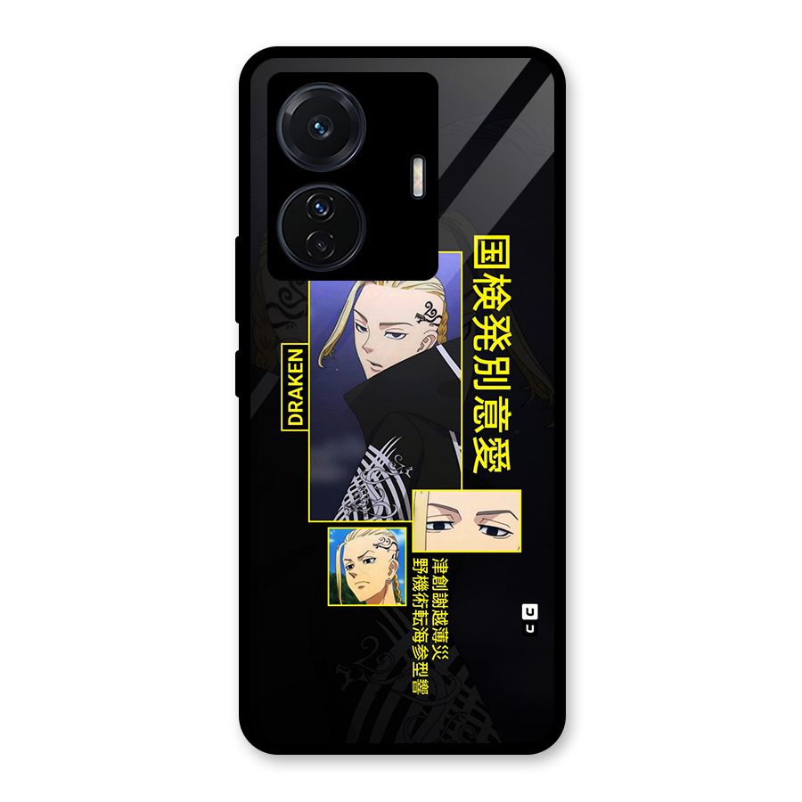 Draken Manji Gang Glass Back Case for Vivo T1 Pro