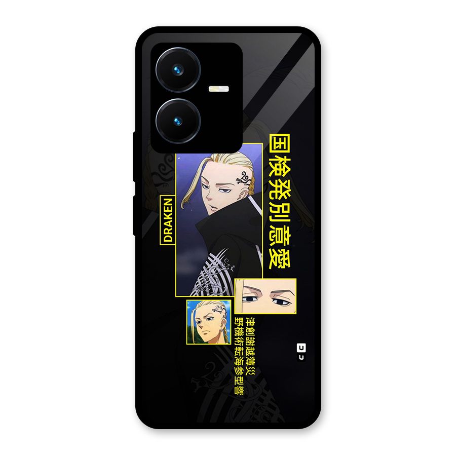 Draken Manji Gang Glass Back Case for Vivo Y22