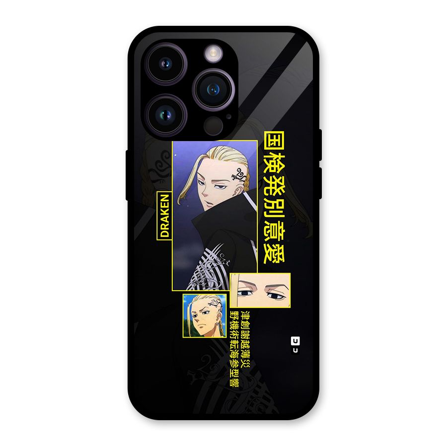 Draken Manji Gang Glass Back Case for iPhone 14 Pro