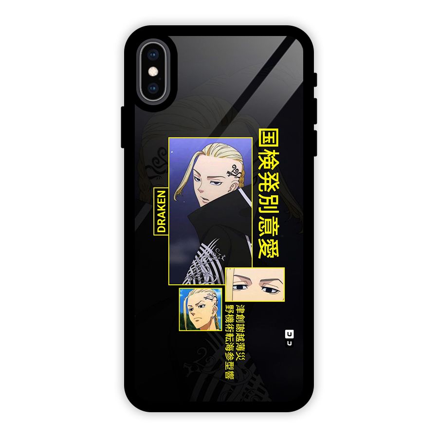 Draken Manji Gang Glass Back Case for iPhone XS Max