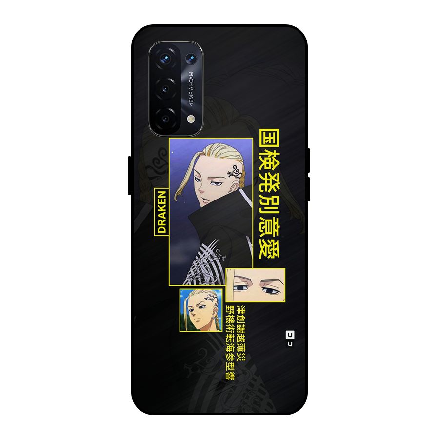 Draken Manji Gang Metal Back Case for Oppo A74 5G