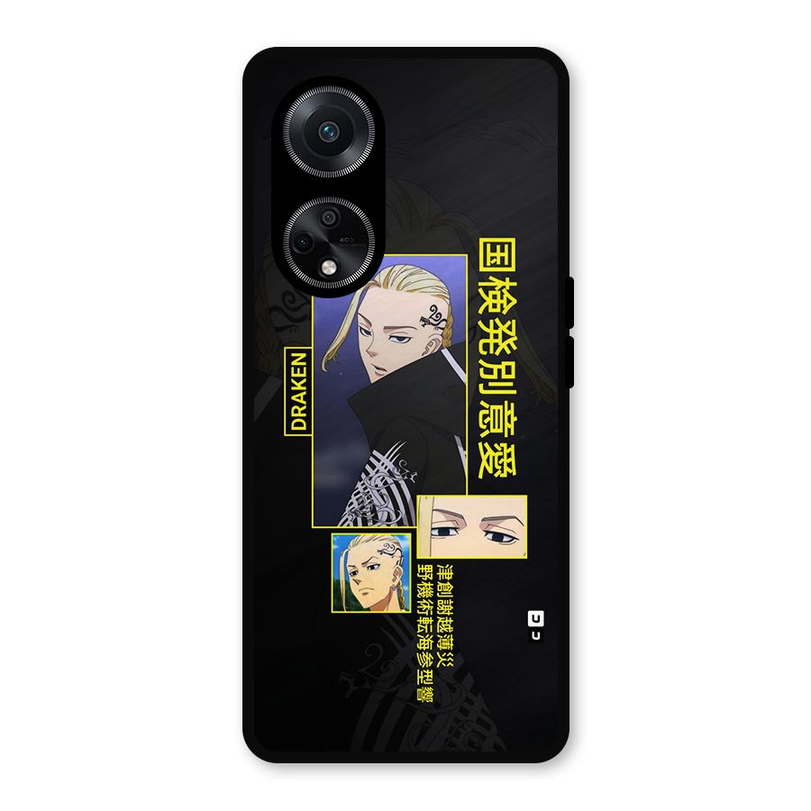 Draken Manji Gang Metal Back Case for Oppo F23