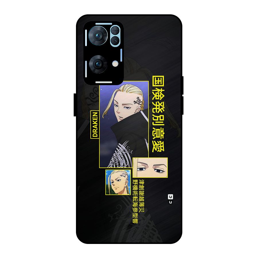 Draken Manji Gang Metal Back Case for Oppo Reno7 Pro 5G