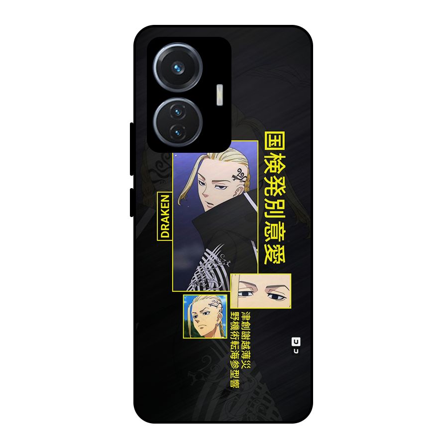 Draken Manji Gang Metal Back Case for Vivo T1 44W