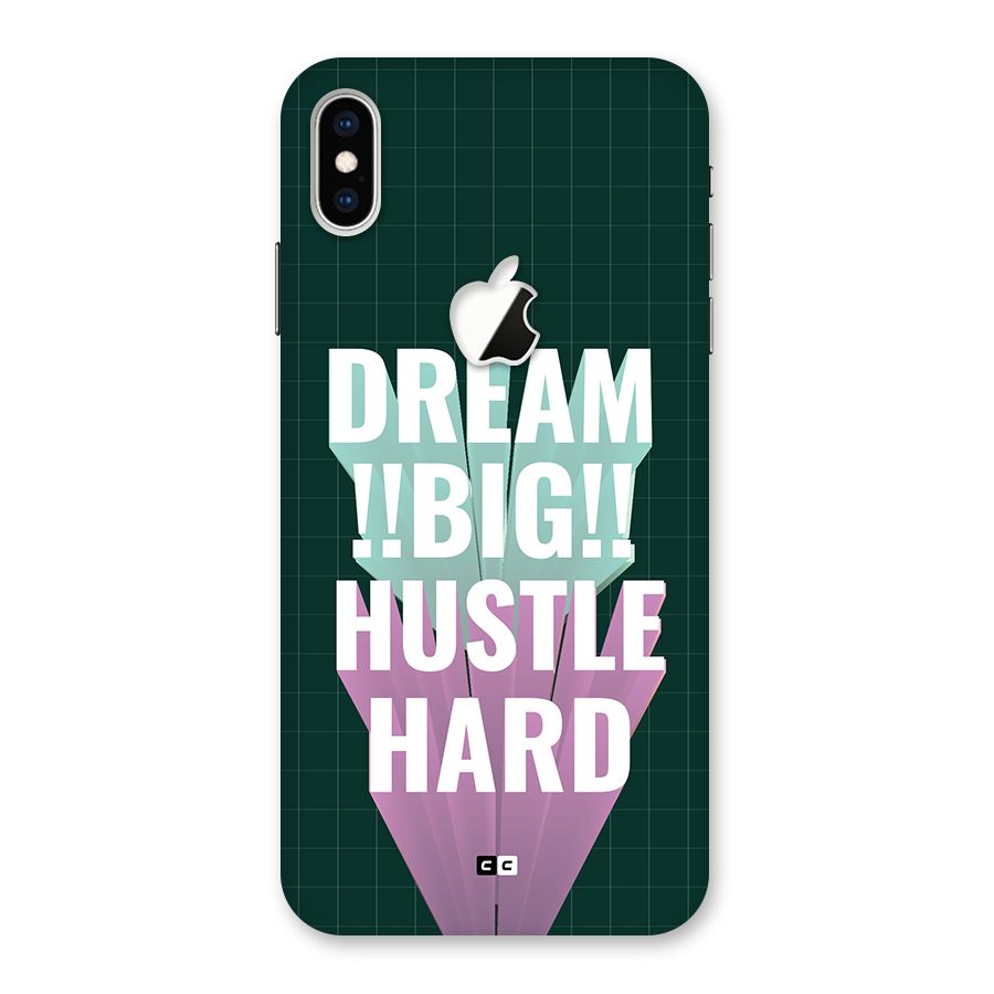 Dream Bigger Back Case for iPhone XS Max Apple Cut