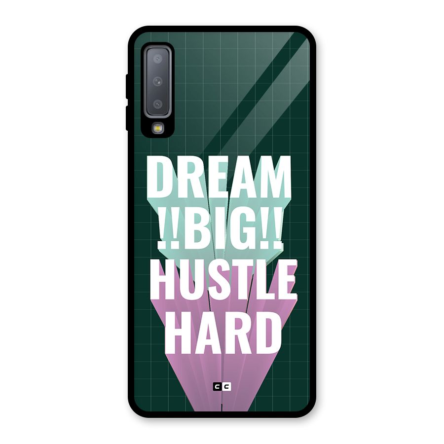 Dream Bigger Glass Back Case for Galaxy A7 (2018)
