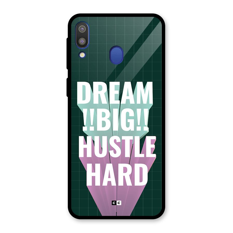 Dream Bigger Glass Back Case for Galaxy M20