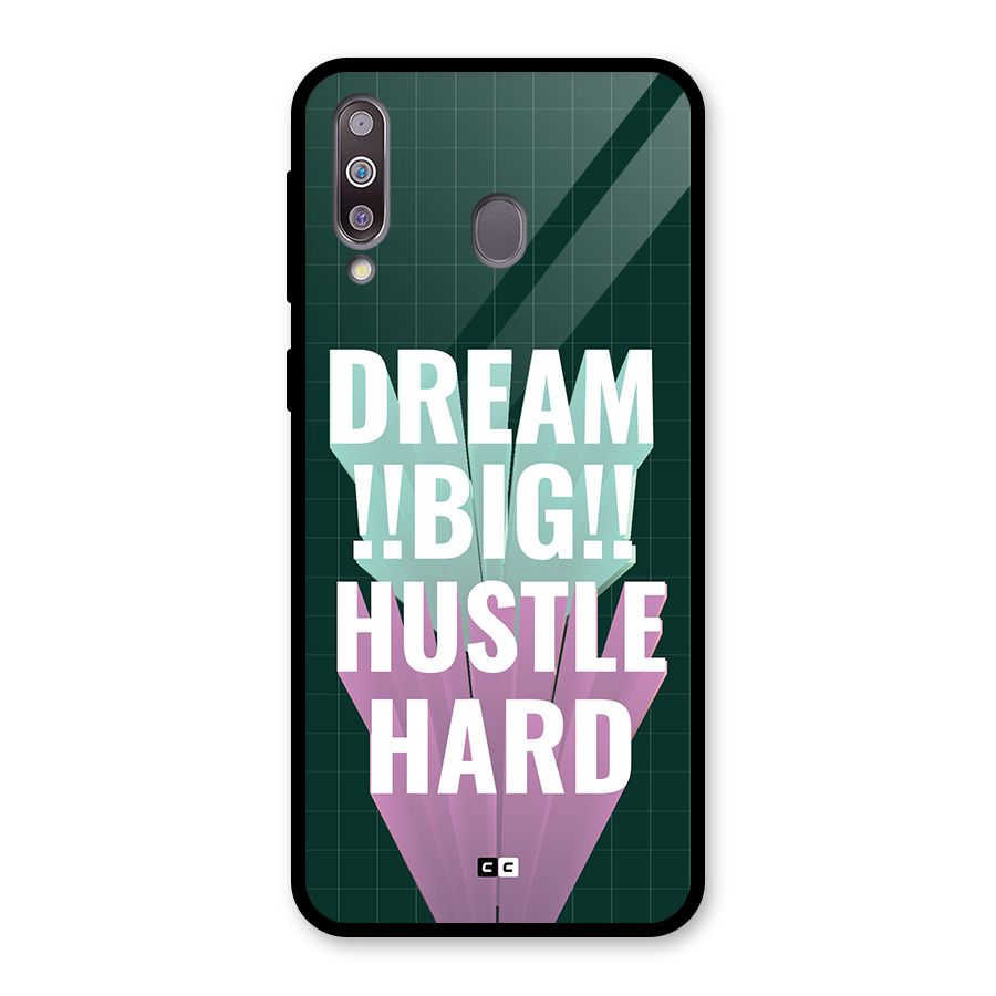 Dream Bigger Glass Back Case for Galaxy M30