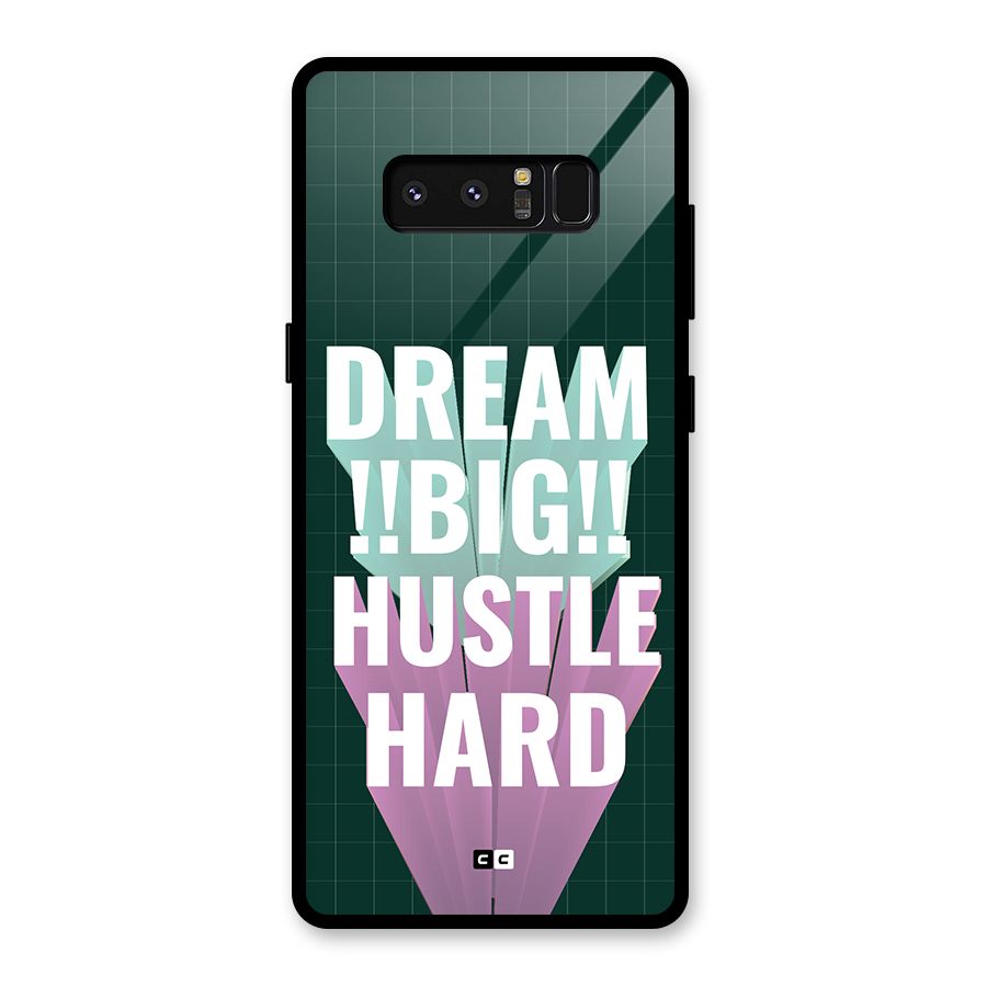 Dream Bigger Glass Back Case for Galaxy Note 8