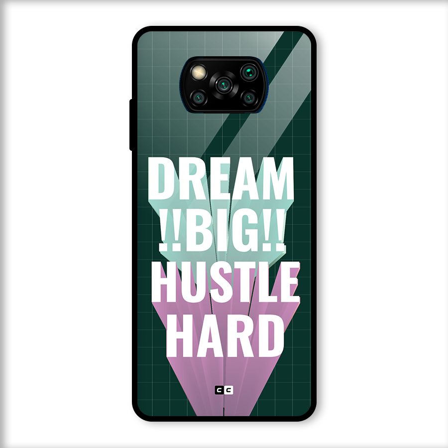 Dream Bigger Glass Back Case for Poco X3