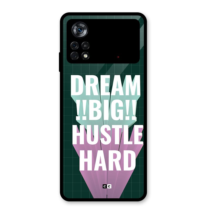 Dream Bigger Glass Back Case for Poco X4 Pro 5G