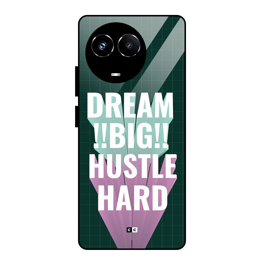 Dream Bigger Glass Back Case for Realme 11X
