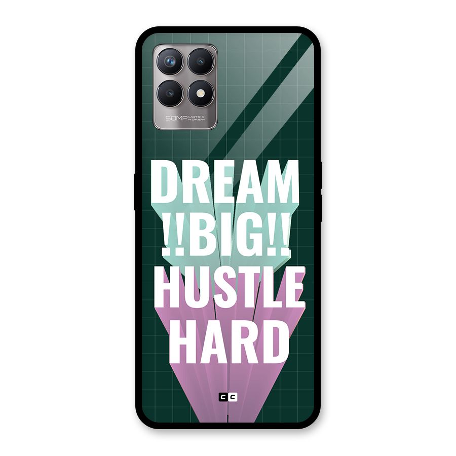 Dream Bigger Glass Back Case for Realme 8i