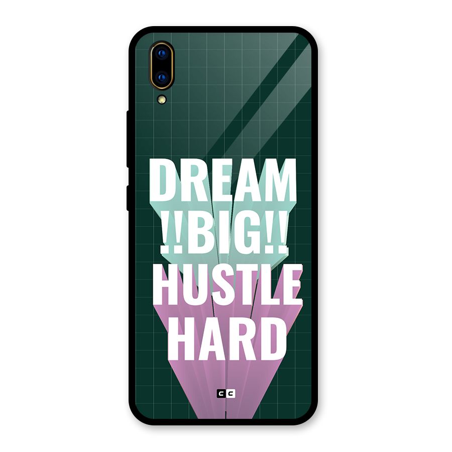 Dream Bigger Glass Back Case for Vivo V11 Pro