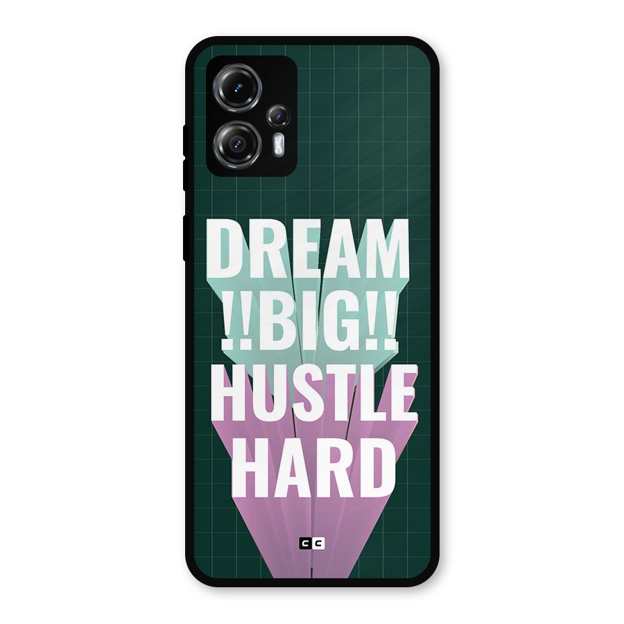 Dream Bigger Metal Back Case for Moto G13