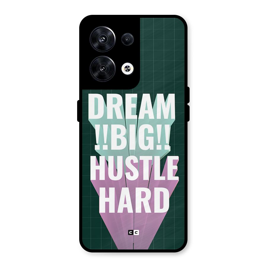 Dream Bigger Metal Back Case for Oppo Reno8 5G