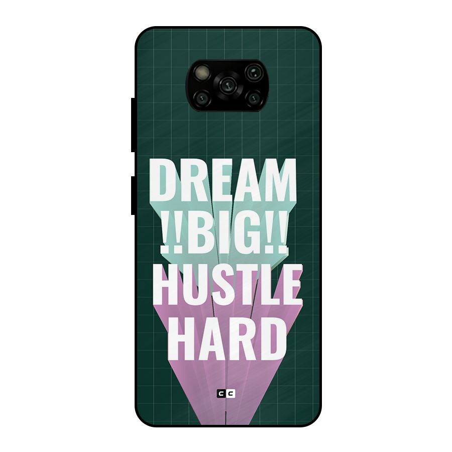 Dream Bigger Metal Back Case for Poco X3