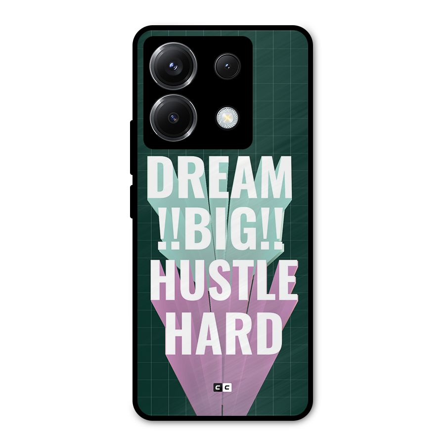 Dream Bigger Metal Back Case for Poco X6
