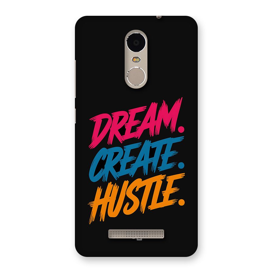 Dream Create Hustle Back Case for Redmi Note 3