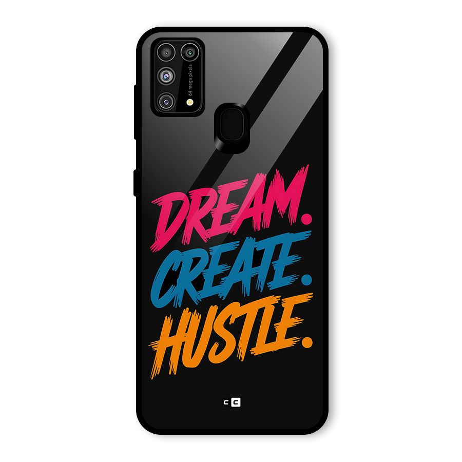 Dream Create Hustle Glass Back Case for Galaxy F41