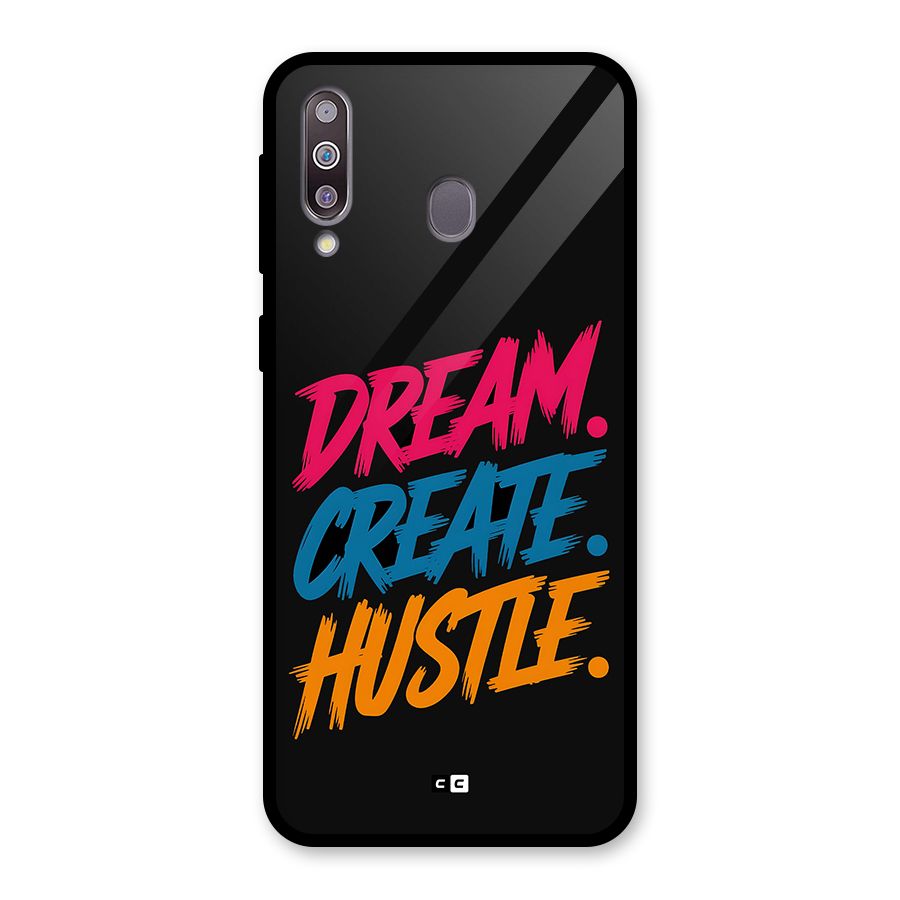Dream Create Hustle Glass Back Case for Galaxy M30