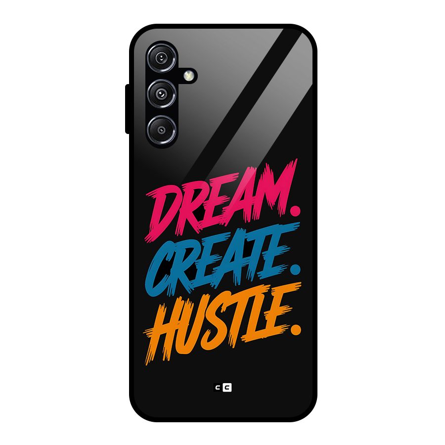 Dream Create Hustle Glass Back Case for Galaxy M34 5G