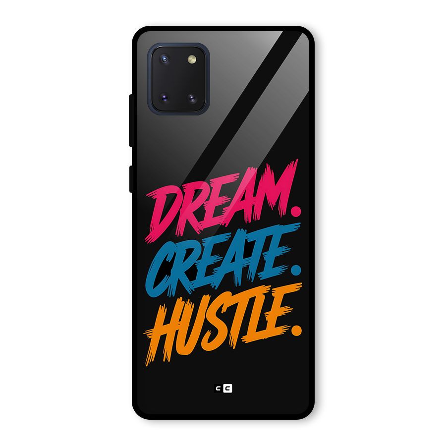 Dream Create Hustle Glass Back Case for Galaxy Note 10 Lite