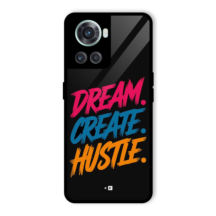 Dream Create Hustle Glass Back Case for OnePlus 10R