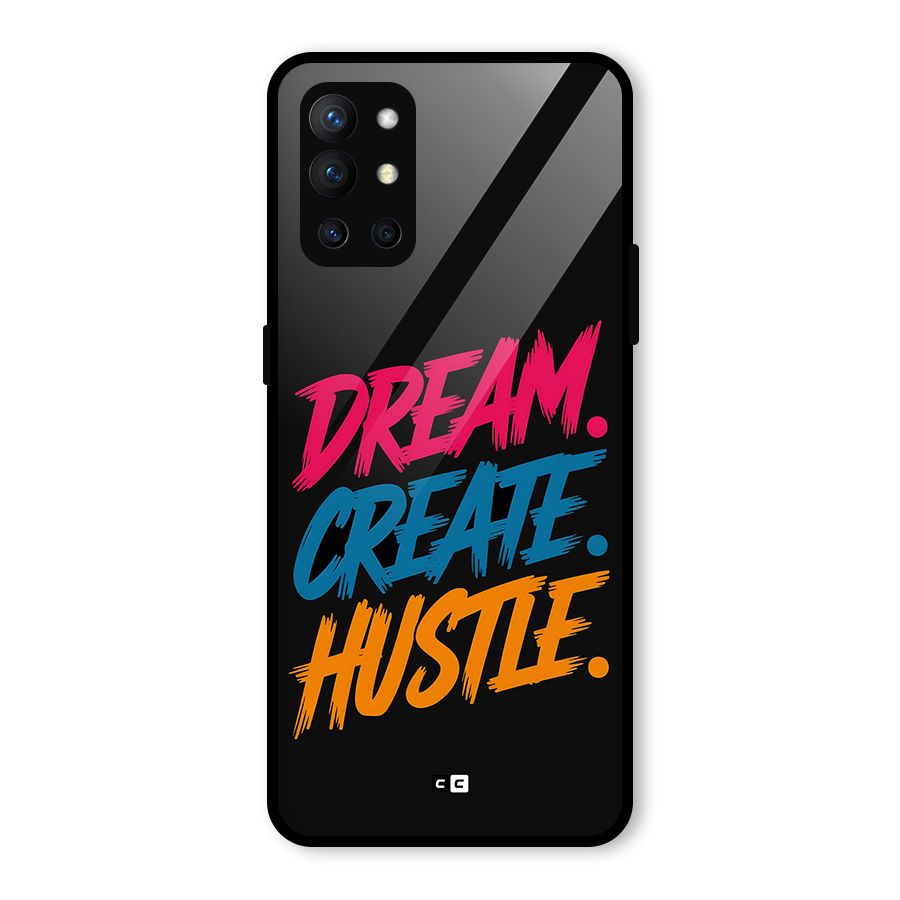 Dream Create Hustle Glass Back Case for OnePlus 9R