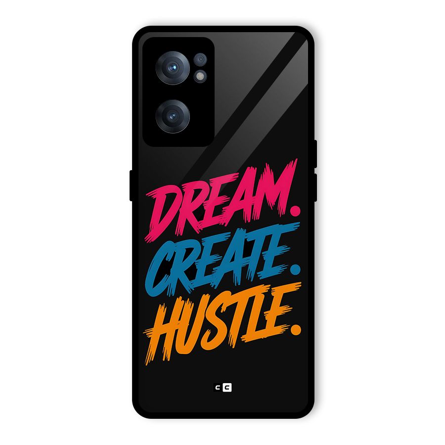 Dream Create Hustle Glass Back Case for OnePlus Nord CE 2 5G