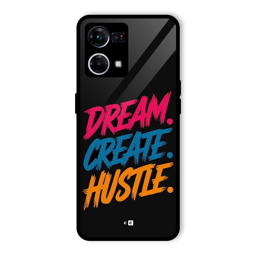Dream Create Hustle Glass Back Case for Oppo F21s Pro 4G
