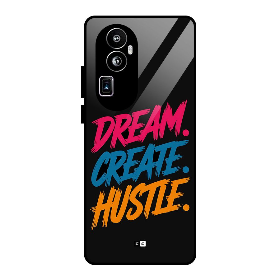 Dream Create Hustle Glass Back Case for Oppo Reno10 Pro Plus