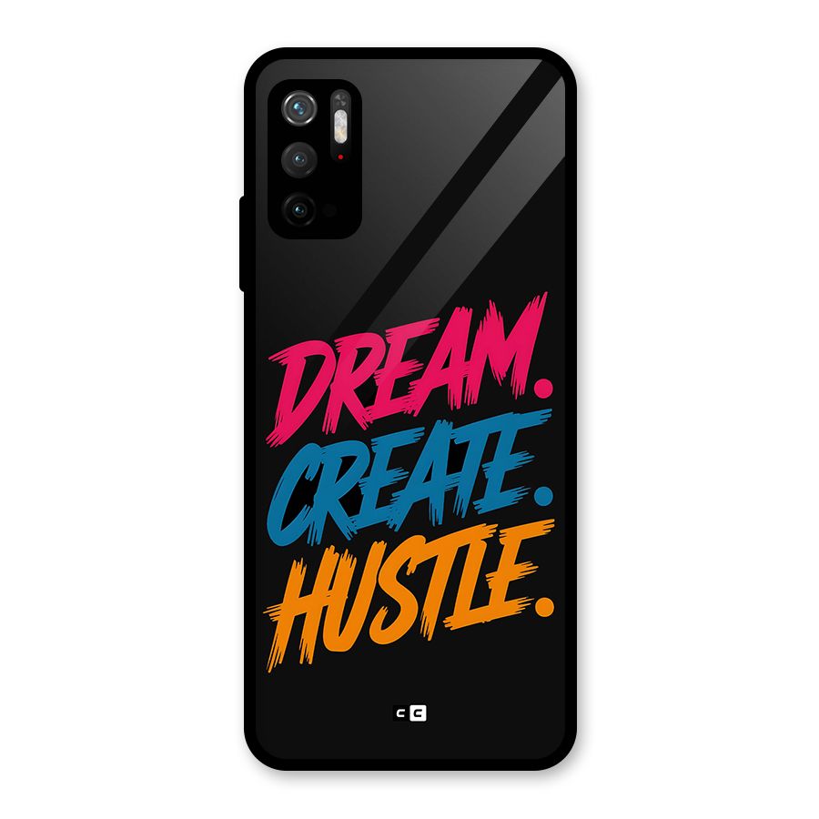 Dream Create Hustle Glass Back Case for Poco M3 Pro 5G