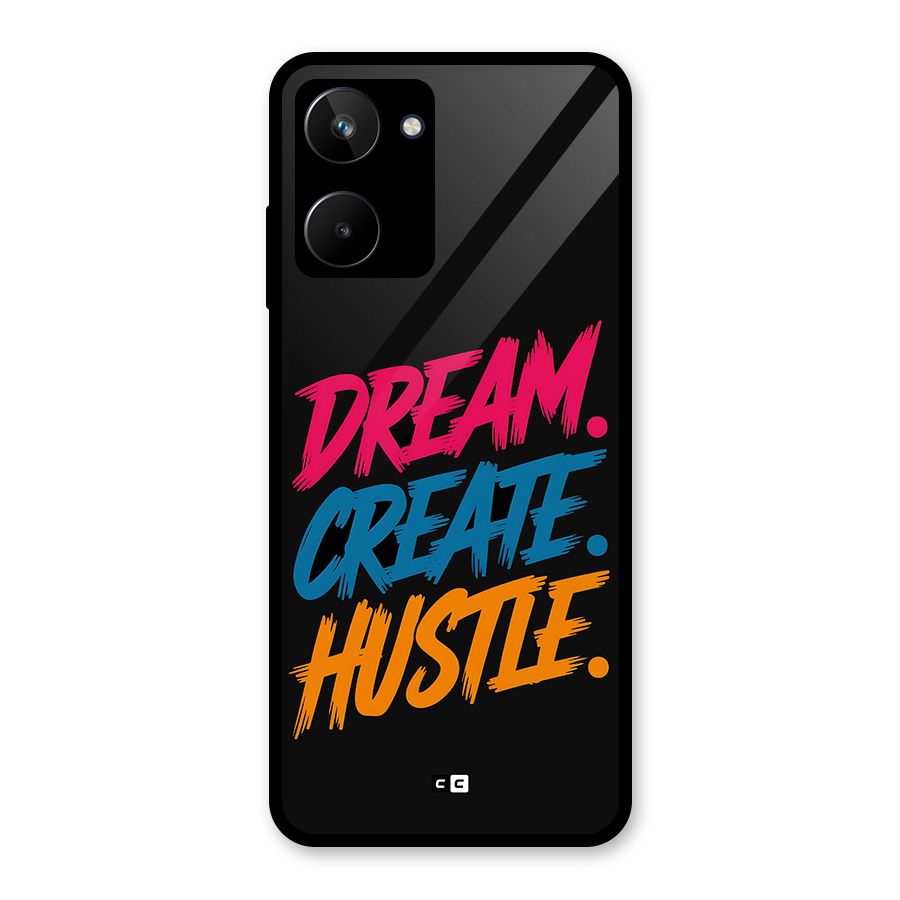 Dream Create Hustle Glass Back Case for Realme 10