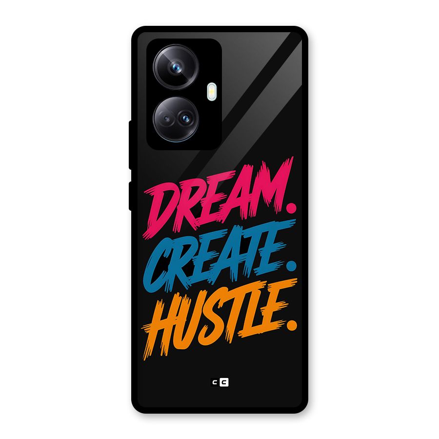 Dream Create Hustle Glass Back Case for Realme 10 Pro Plus